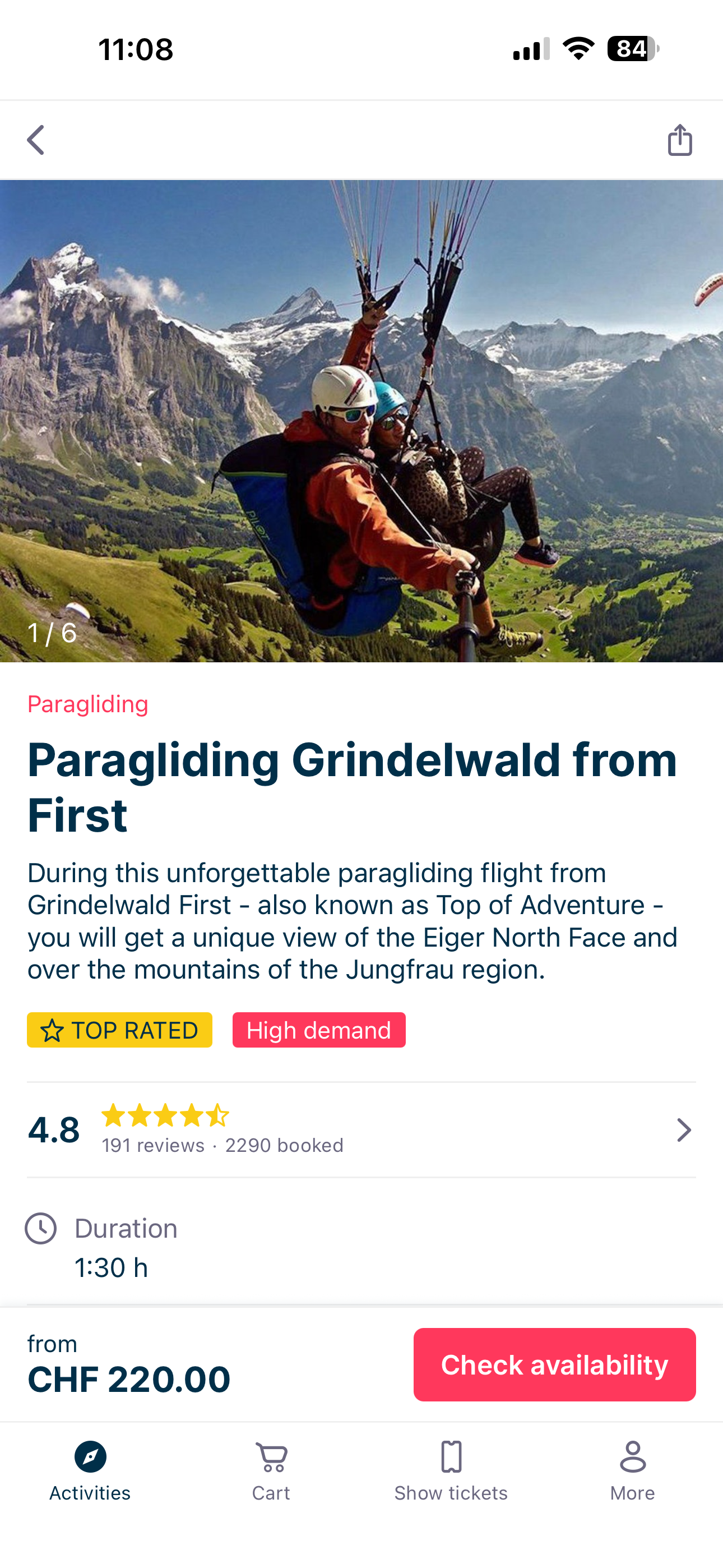 Swiss Activities iOS App